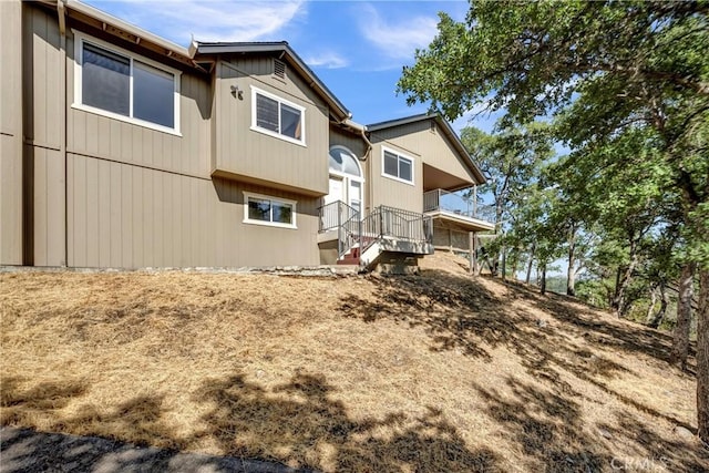 19040 Redbud Rd, Hidden Valley Lake, CA 95467 - back of house with stairs