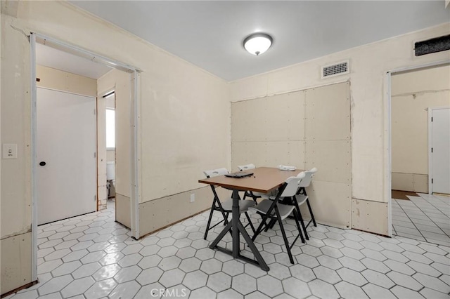 1411 Woodcrest Ave, La Habra, CA 90631 - dining room with tile patterned floors