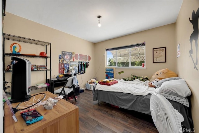 1411 Woodcrest Ave, La Habra, CA 90631 - bedroom featuring dark wood-style flooring