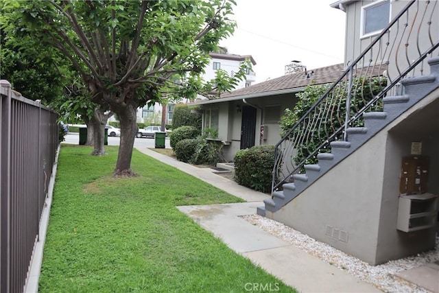 14151 Moorpark St, Sherman Oaks, CA 91423 - view of yard with stairs