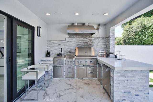 9359 Cecilia St, Downey, CA 90241 - view of patio with area for grilling