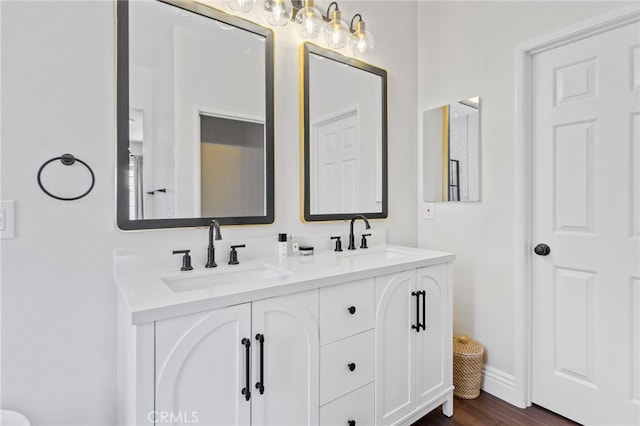 3 Kyle Ct, Ladera Ranch, CA 92694 - full bath with double vanity and wood finished floors