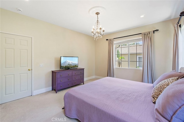 3 Kyle Ct, Ladera Ranch, CA 92694 - bedroom featuring a chandelier, carpet floors, and recessed lighting