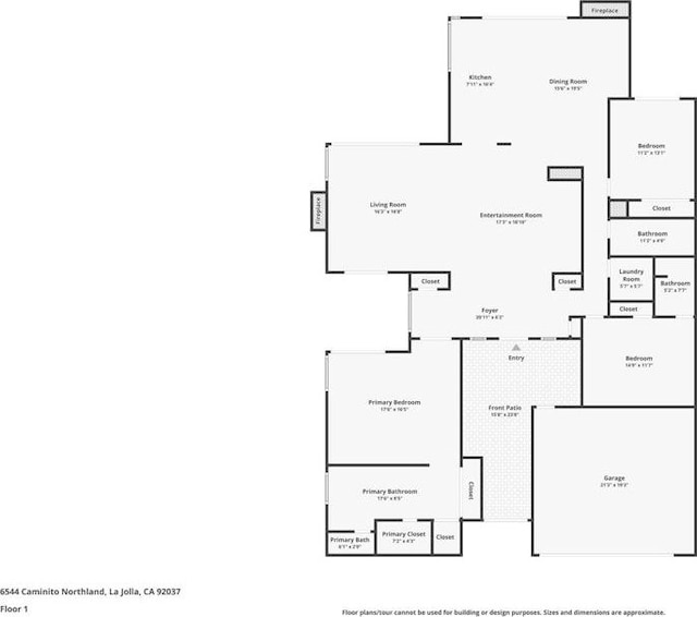6544 Caminito Northland Ln, Jolla, CA 92037 - view of floor plan / room layout