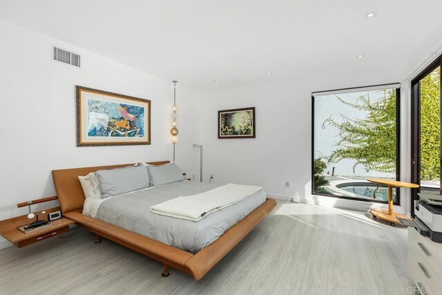 6544 Caminito Northland Ln, Jolla, CA 92037 - bedroom featuring wood finished floors and recessed lighting