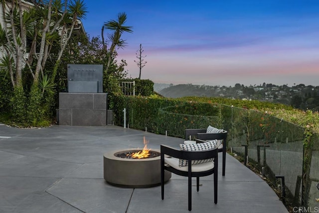 6544 Caminito Northland Ln, Jolla, CA 92037 - view of patio / terrace featuring an outdoor fire pit