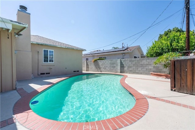 6644 Bothwell Rd, Reseda, CA 91335 - view of swimming pool with a patio area and a fenced backyard