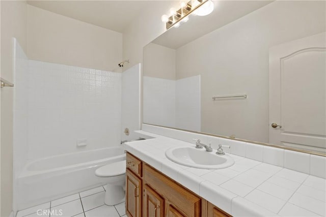 31794 Corte Rosario, Temecula, CA 92592 - bathroom with vanity, bathing tub / shower combination, and tile patterned flooring