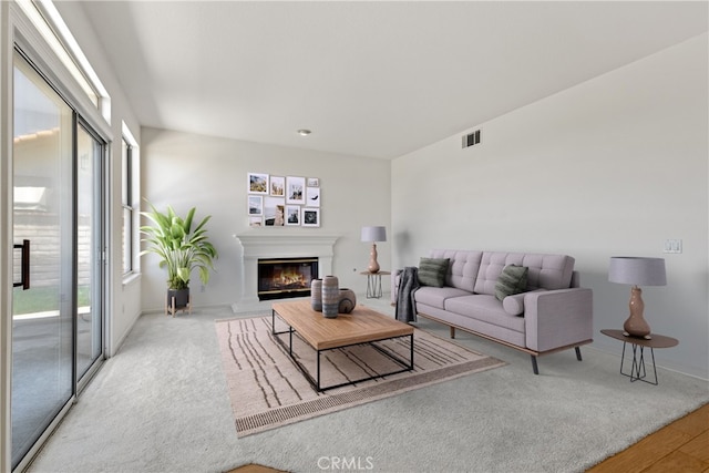31794 Corte Rosario, Temecula, CA 92592 - living room with a glass covered fireplace, wood finished floors, and carpet