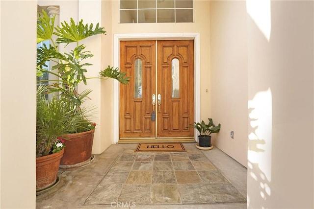 9103 Rancho Real Rd, Temple City, CA 91780 - doorway to property featuring stucco siding