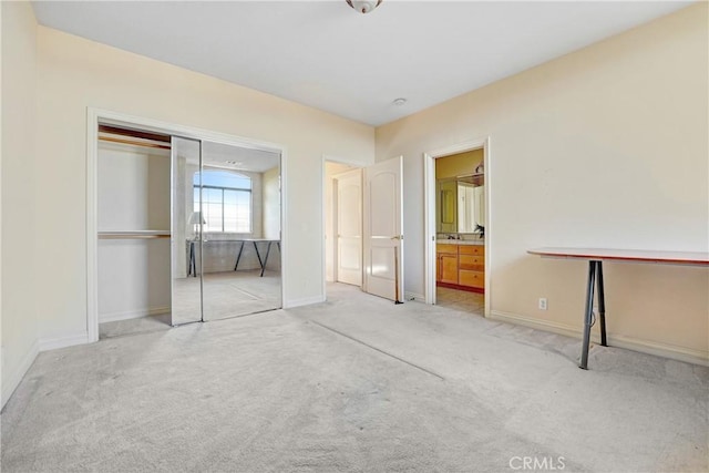 9103 Rancho Real Rd, Temple City, CA 91780 - unfurnished bedroom featuring carpet flooring, a closet, and ensuite bath