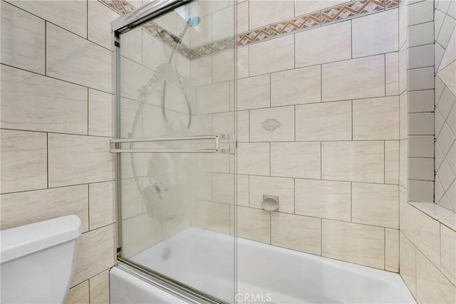 9103 Rancho Real Rd, Temple City, CA 91780 - full bathroom with enclosed tub / shower combo and toilet