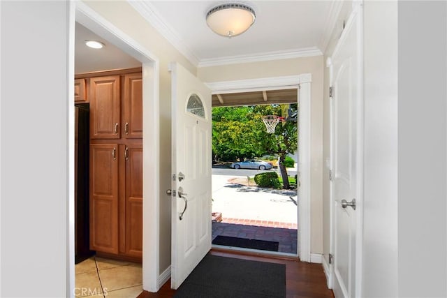 24208 Gilmore St, West Hills, CA 91307 - foyer with ornamental molding