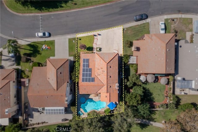 2252 Verbena Ave, Upland, CA 91784 - aerial view of property's location with property boundaries highlighted