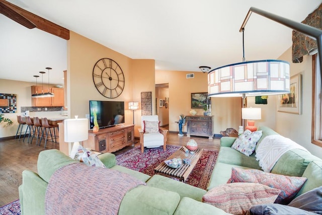 23007 Arjo Ln, Ramona, CA 92065 - living area with wood finished floors