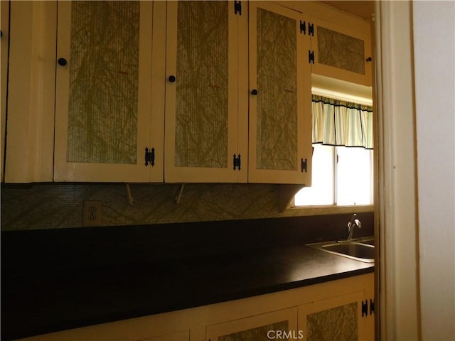 10852 Otsego St, North Hollywood, CA 91601 - kitchen featuring a sink and dark countertops
