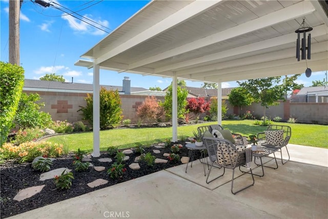 6232 Richmond Ave, Garden Grove, CA 92845 - fenced backyard with a patio