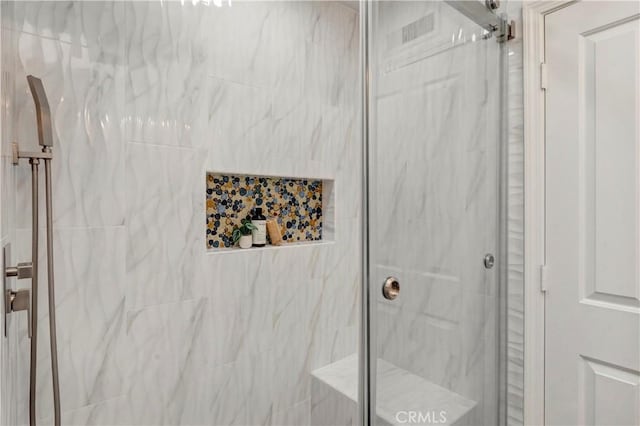 6232 Richmond Ave, Garden Grove, CA 92845 - bathroom featuring a marble finish shower