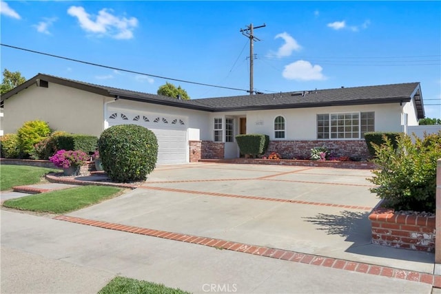 6232 Richmond Ave, Garden Grove, CA 92845 - ranch-style house with stucco siding, a garage, and concrete driveway
