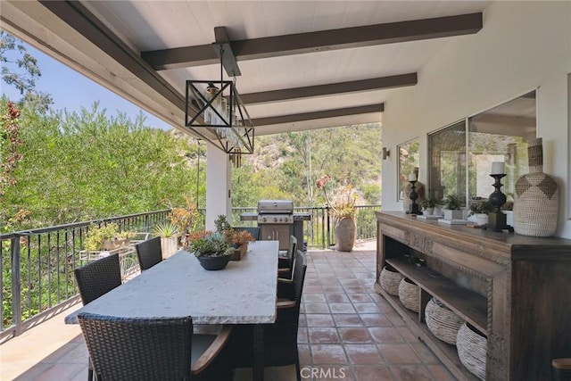24311 Sylvan Glen Rd, Calabasas, CA 91302 - view of patio featuring outdoor dining space