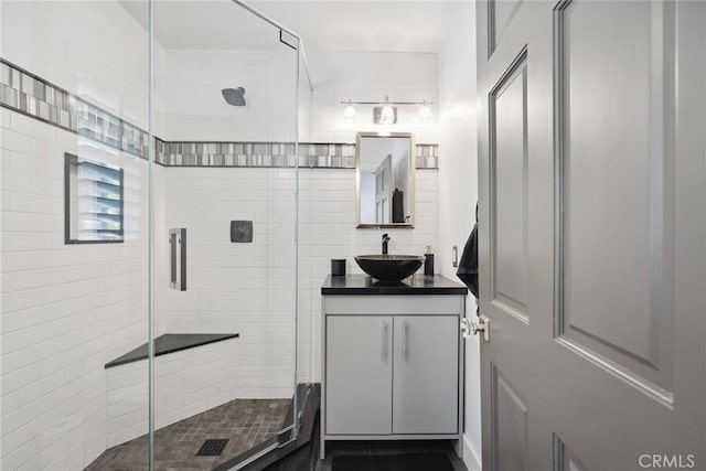 24311 Sylvan Glen Rd, Calabasas, CA 91302 - bathroom featuring a shower stall and vanity
