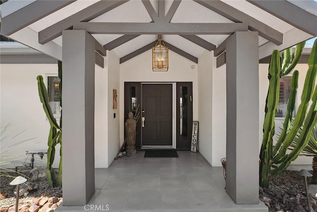24311 Sylvan Glen Rd, Calabasas, CA 91302 - property entrance with stucco siding