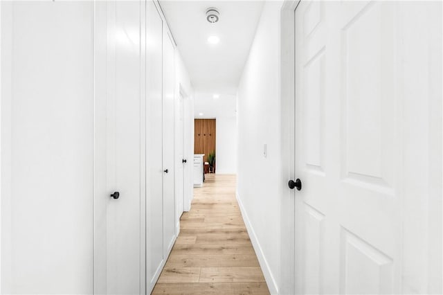 6816 E Driscoll St, Long Beach, CA 90815 - hall featuring light wood-type flooring and recessed lighting