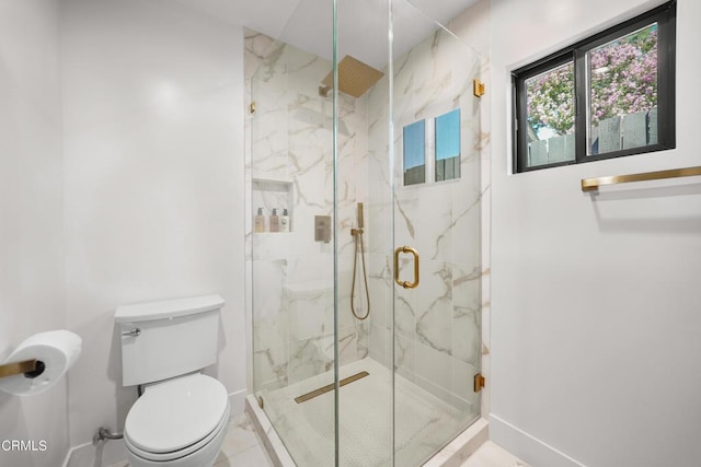 9518 Forbes Ave, Northridge, CA 91343 - full bath with baseboards and a marble finish shower