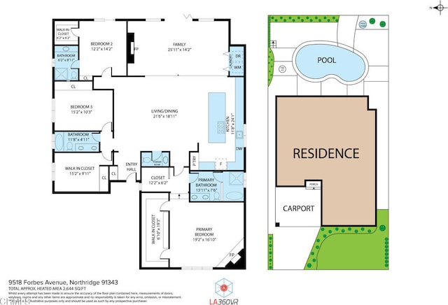 9518 Forbes Ave, Northridge, CA 91343 - view of home floor plan