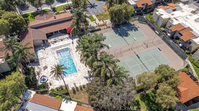 1345 Cabrillo Park Dr Unit A06, Santa Ana, CA 92701 - aerial view of a pool area
