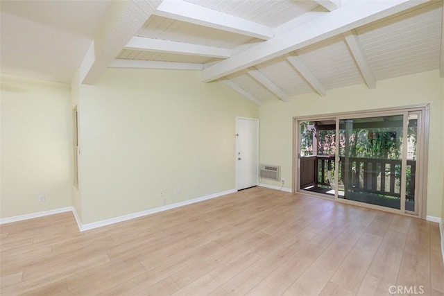 1345 Cabrillo Park Dr Unit A06, Santa Ana, CA 92701 - spare room featuring light wood-style floors and a wall unit AC