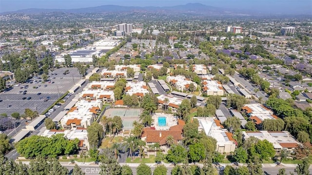 1345 Cabrillo Park Dr Unit A06, Santa Ana, CA 92701 - aerial view of property and surrounding area featuring mountains