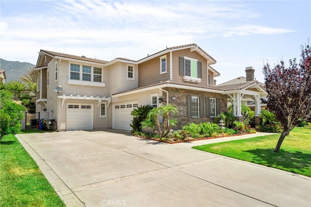 13812 Breeders Cup Dr, Rancho Cucamonga, CA 91739 - traditional home featuring an attached garage, concrete driveway, and stucco siding