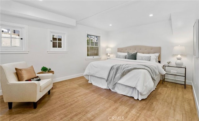 135 Turquoise Ave, Newport Beach, CA 92662 - bedroom with light wood-type flooring and recessed lighting