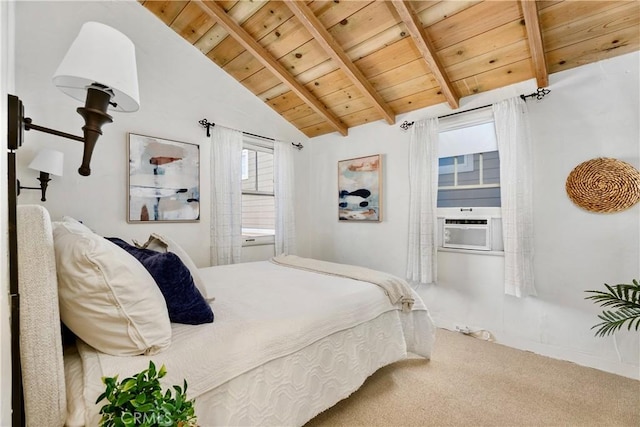 135 Turquoise Ave, Newport Beach, CA 92662 - bedroom featuring wooden ceiling, carpet flooring, and cooling unit