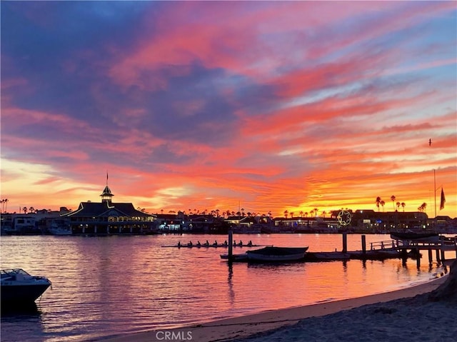 135 Turquoise Ave, Newport Beach, CA 92662 - water view with a dock