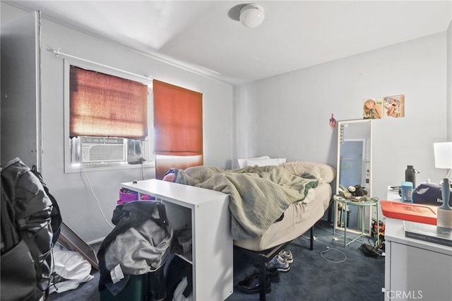 1002 N Iroquois Ave, Anaheim, CA 92801 - bedroom with cooling unit and dark carpet