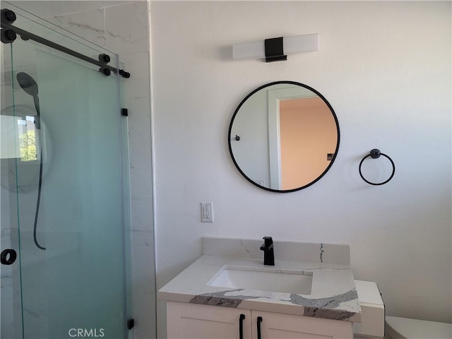 6091 Larchwood Dr, Huntington Beach, CA 92647 - full bathroom featuring vanity and a shower stall