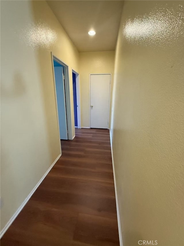 12673 Field Way, Victorville, CA 92395 - hallway with dark wood-type flooring and recessed lighting