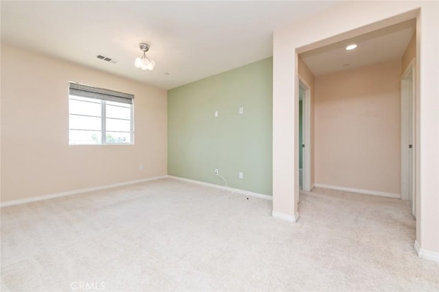 13246 Baxter Springs Dr, Rancho Cucamonga, CA 91739 - empty room with light colored carpet and recessed lighting