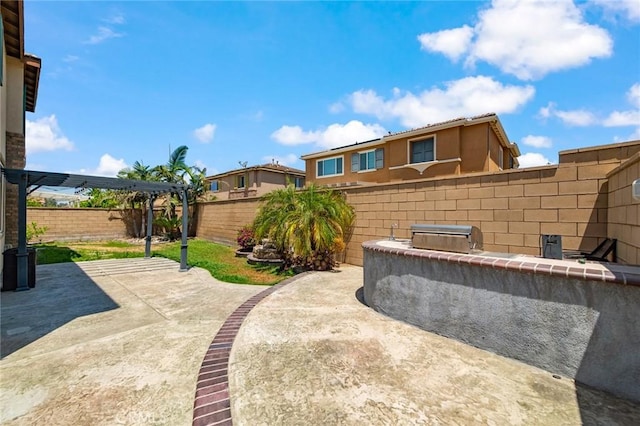 13246 Baxter Springs Dr, Rancho Cucamonga, CA 91739 - fenced backyard with a patio area and a pergola
