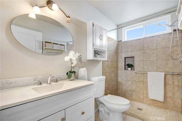 27218 Monk St, Menifee, CA 92586 - bathroom featuring vanity and tiled shower