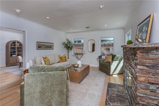 624 S Reese Pl, Burbank, CA 91506 - living room with wood finished floors and recessed lighting