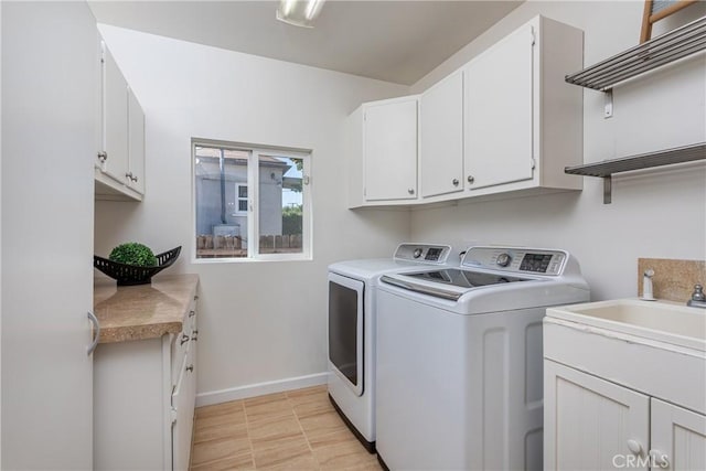 624 S Reese Pl, Burbank, CA 91506 - laundry room featuring washer and dryer and cabinet space