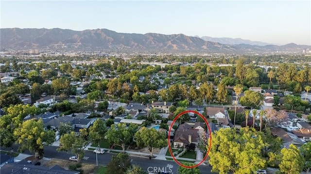 624 S Reese Pl, Burbank, CA 91506 - aerial perspective of suburban area featuring a mountainous background