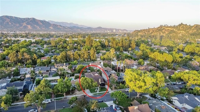 624 S Reese Pl, Burbank, CA 91506 - aerial perspective of suburban area featuring mountains