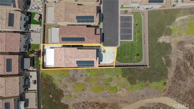 12893 Breccia Way, Moreno Valley, CA 92555 - aerial overview of property's location featuring property boundaries highlighted