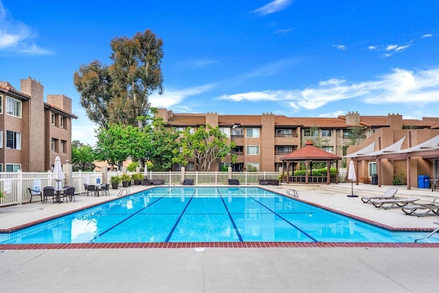 10350 Caminito Cuervo Unit 93, San Diego, CA 92108 - community pool with a gazebo and a patio area