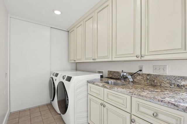15935 Mac Tan Ln, Valley Center, CA 92082 - washroom with cabinet space, washing machine and dryer, and recessed lighting