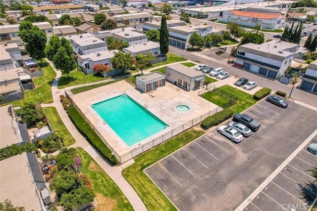 13895 Parkway Dr Unit 79, Garden Grove, CA 92843 - bird's eye view of a pool